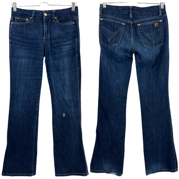 Joe's Jeans Denim - Joe's (27) (28x32) Regular Muse Bootcut Mid Rise Blue Perry Dark Wash Jeans